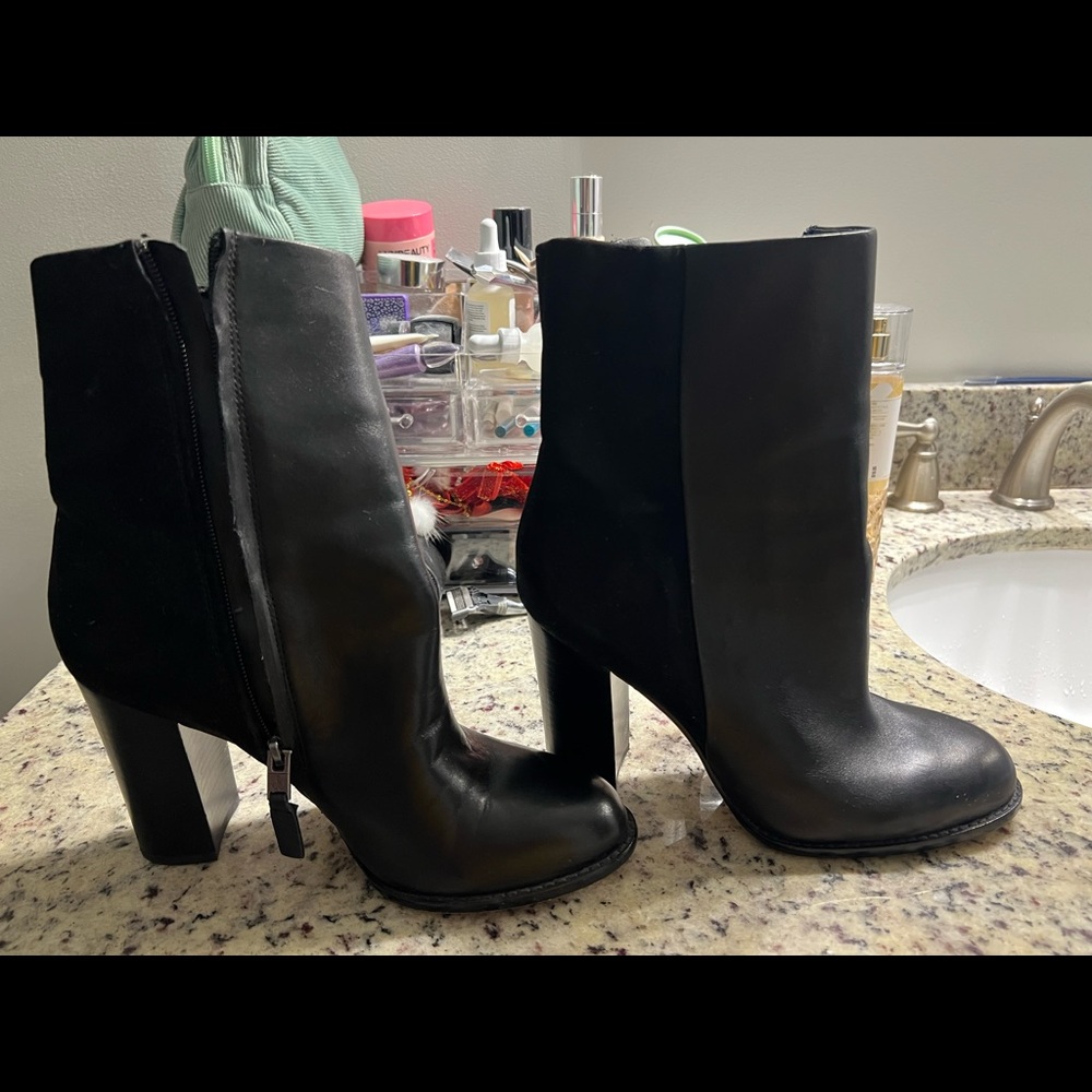 Sam Edelman Reyes Mid calf boot leather suede 8.5